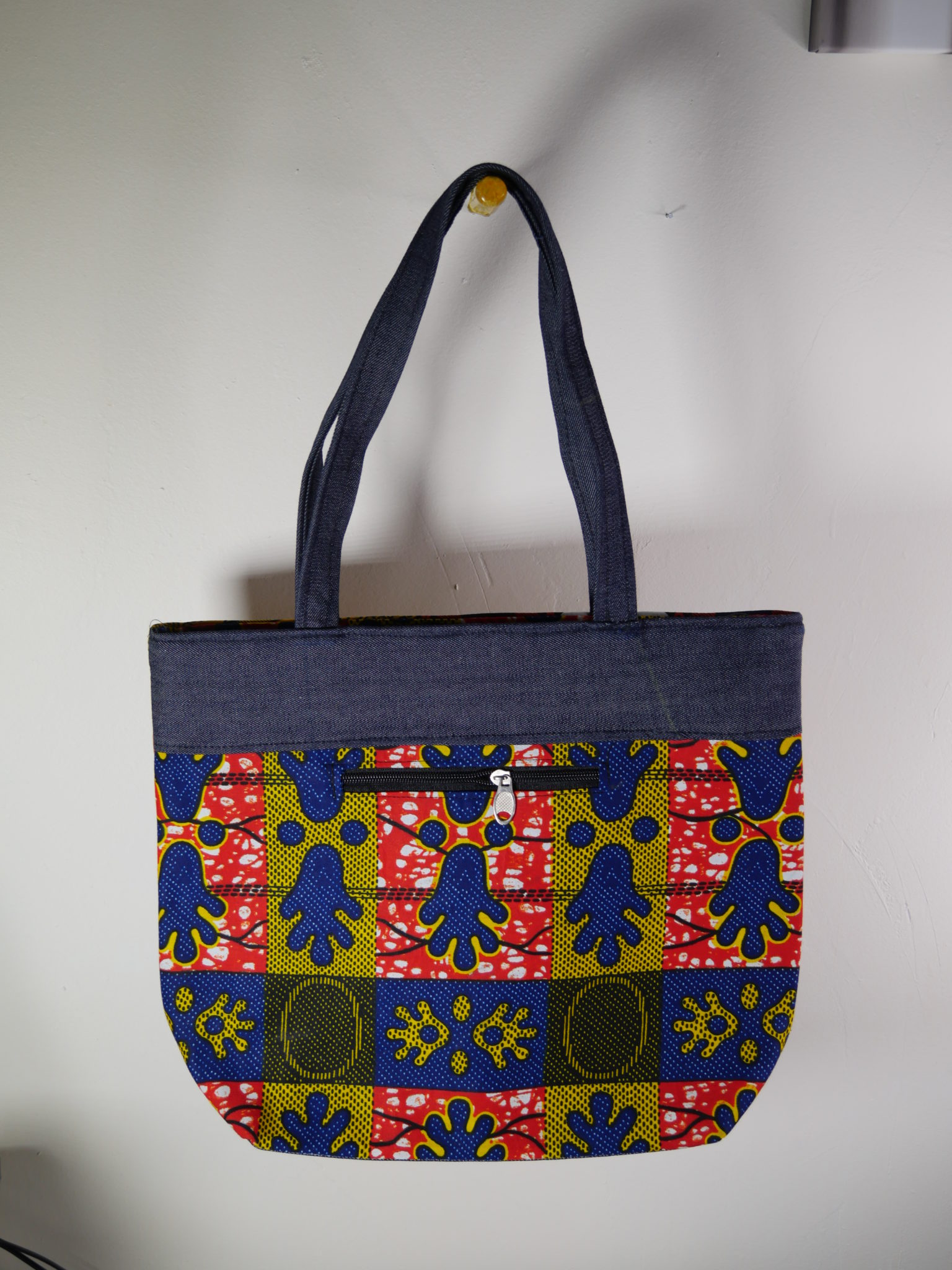 Sac Cabas en Pagne Super Wax Collection Printemps & ??t?� - Lawany - Cheveux br?�siliens naturels